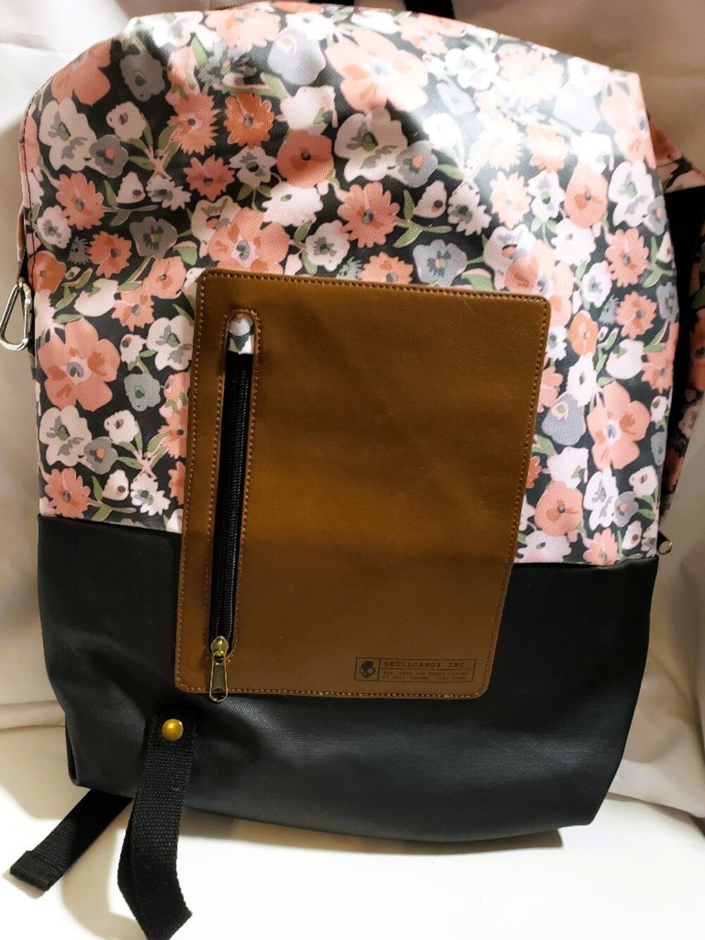 Skullcandy 18” Deep Laptop Backpack Pink Floral School Campus Daypack
